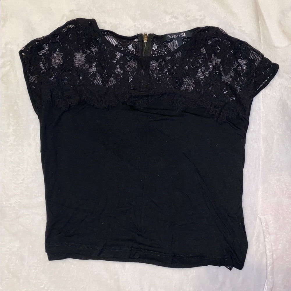 Forever 21 Black lace top